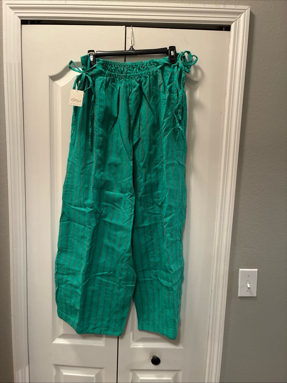 Free people ladies sun dazed striped pants size large